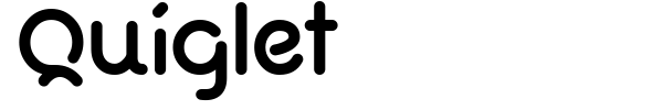 Quiglet font preview